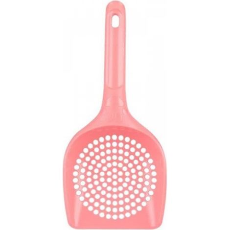 Pelle à litière en plastique rose pour chat pour le soin des animaux de compagnie, pelle à litière, outil de nettoyage creux, fournitures pour animaux de compagnie, facile à nettoyer, pelle (1/5)