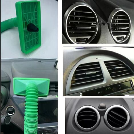 NALOOKAMIC  Tuyau D Extension Universel Télescopique Pour Climatisation Voiture Sortie Ventilation Automobile Vert