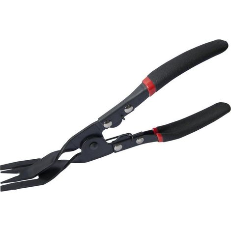 Pince à dégarnir pour agrafes et rivets plastiques – Longueur 230 mm – Acier durable – Poignée antidérapante pour confort – Force