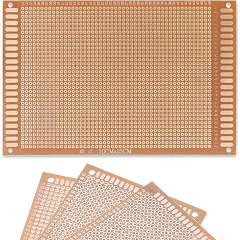 Rosfix Einseitige Universal-Leiterplatte – Prototyp THT  100 x 150 mm, Raster 2,54 mm  Montage und Löten