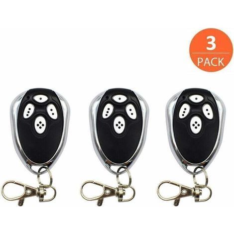 Set of 3 Alutech AT-4 AN-Motors 433.92 MHz rolling code garage door remote controls (1/3)