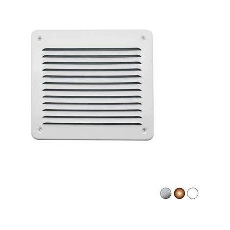 GRIGLIA IN METALLO DA SOVRAPPORRE CON RETE L. 193 X H. 165 MM Misura: Alluminio Bianco