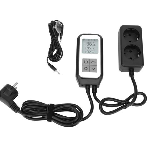 Contrôleur de température numérique intelligent WiFi avec télécommande et minuterie pour prise domestique (UE) 100-250 V (1/5)