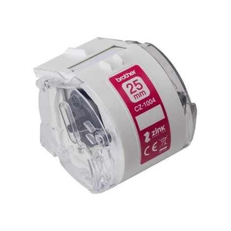 Brother CZ-1004 rollo de etiquetas blanco 25 mm