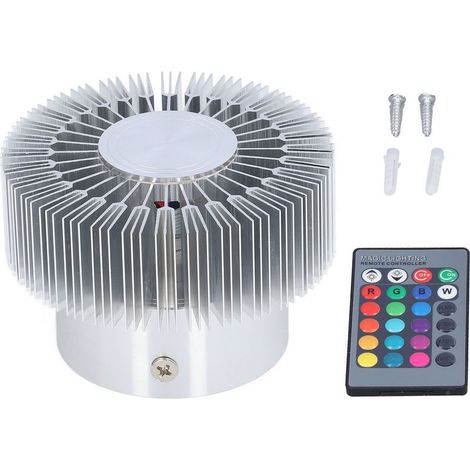 Plafonnier LED 360 ° lumineux 24 touches lampe de contrôle perles 3W mur en forme de soleil pour Restaurant café 85-277V (1/5)