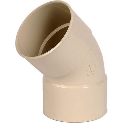 Nicoll – Coude femelle-femelle 45° Ø100 mm en PVC lisse – Raccord pour gouttière – Conçu pour éviter les impuretés
