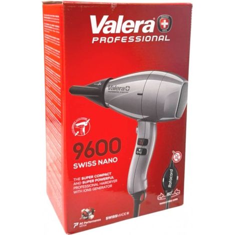 Valera Swiss Nano 9600 Light Professional Ionen Haartrockner 2100 Watt Farbe Grau Silber