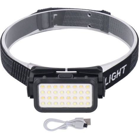 KEENSO Arbeits-Stirnlampe, LED-Stirnlampe, USB-Ladefunktion, 5 Helligkeitsstufen, IPX4 wasserdicht, für Angeln und Radfahren, SC022 (1/4)