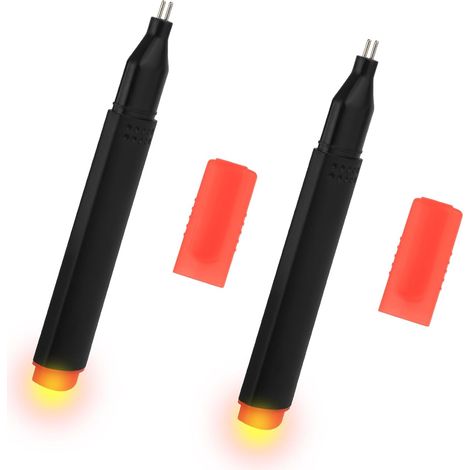 2pcs Stylos Testeurs de Conductivité, Testeur de Continuité pour Tapis Coussins Taies d'Oreiller Couvertures et Bracelets Mise à la Terre Stylo Conducteur pour Connexion à la Terre Efficace (1/5)