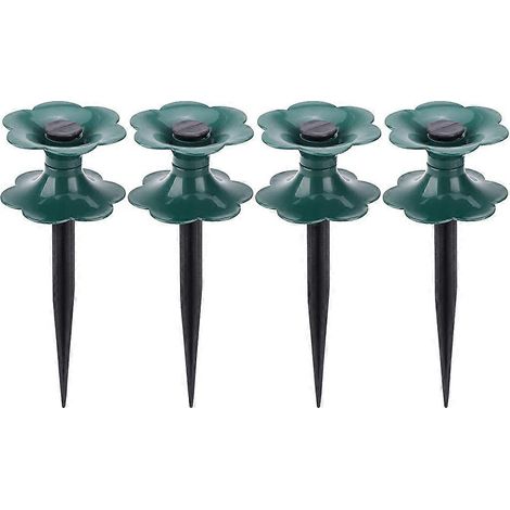 Lot de 4 piquets de guidage pour tuyau d'arrosage, supports robustes pour enrouleur de tuyau (1/5)