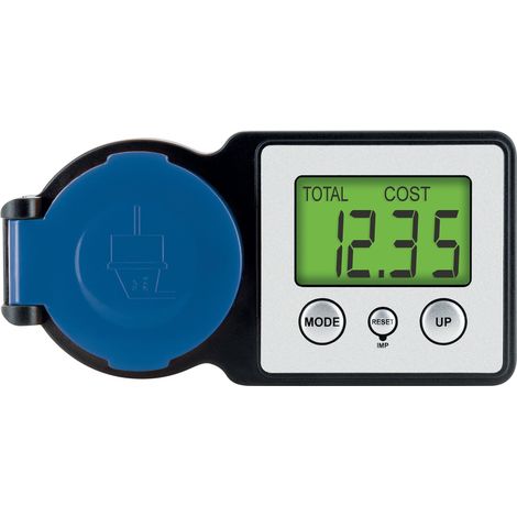 Schwaiger Energiekosten Messgerät STEM1044 Display beleuchtet, IP44 Solarenergie-Zubehör