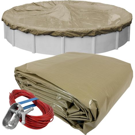 Bâche d'hiver pour Piscine Hors Sol Ronde 12 Pieds 21' Round Pool 08 (1/5)