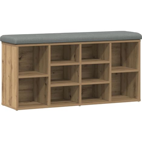 Maison Exclusive - Panca Porta Scarpe Rovere Artigianale 102x32x50 cm Truciolato