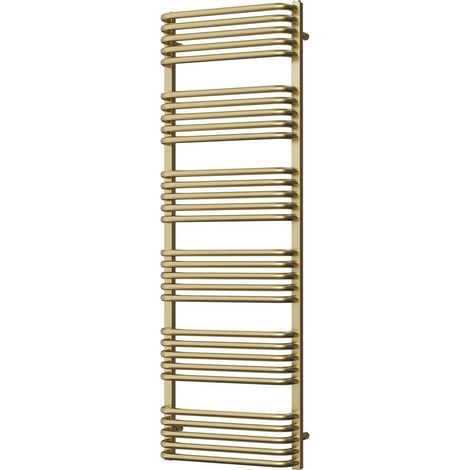 Crossmoor - Brushed Brass Towel Radiator - H1533mm x W500mm (1/3)