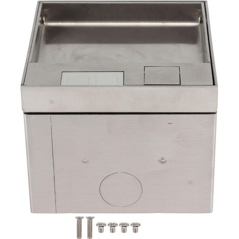 Boîte de Sortie de Plancher Encastrée, Douille électrique Encastrée étanche au Sol, 10A, 2 Trous 16A, Bande électrique Encastrée à 3 Trous, Boîte de Sortie électrique (1/5)