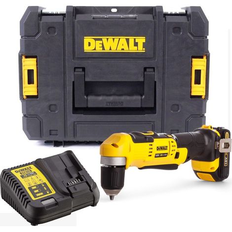 Dewalt DCD740C1 18v XR 2 Speed Right Angle Drill Lithium -1 Battery Charger Case (1/4)