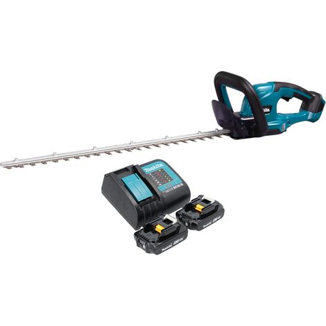 Makita DUH 607 SA2 Taille-haies sans fil 18 V 60 cm + 2x batterie 2,0 Ah + chargeur