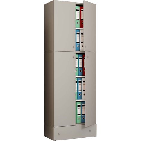 Armoire d'armoire de bureau Lona 5 pièces S 200x70x39 - VCM (1/3)