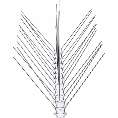 KADAX Vogelabwehr, 9 Stück, 3m, Vogel Spikes aus Edelstahl, Polycarbonat, Vogelschutz für Fensterban