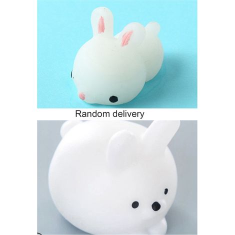 Stressabbau-Hase aus weichem PVC – Entspannung für Büro und Zuhause, Geschenkidee für Partys (1/2)