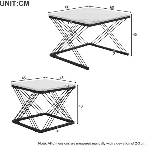 Ensemble de 2 tables basses (1/5)