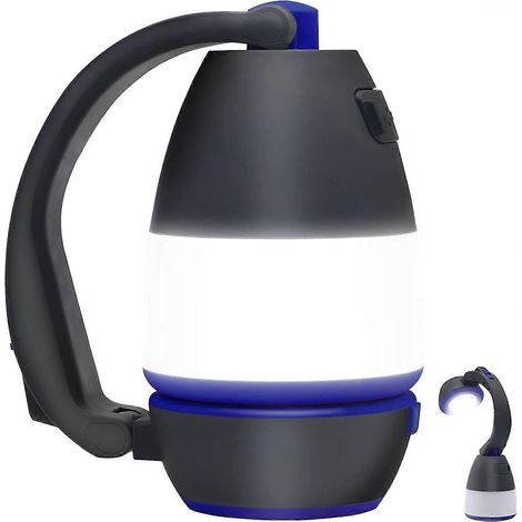 Lanterne de camping LED Fousmo 3 en 1 avec lampe torche portable et lampe de table, 5 modes d'éclairage, rechargeable, batterie externe, projecteur multifonction USB (1/5)