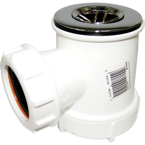 FloPlast EasyClean Shower Trap Chrome Plated 40mm x 19mm