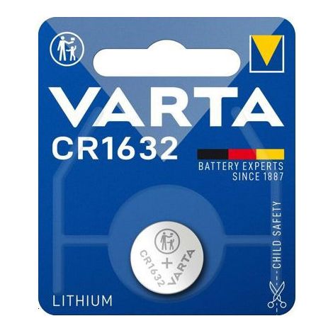 Varta – Pile bouton CR1632 lithium 3V – Alimentation fiable pour télécommandes, balances, appareils médicaux – Longue durée