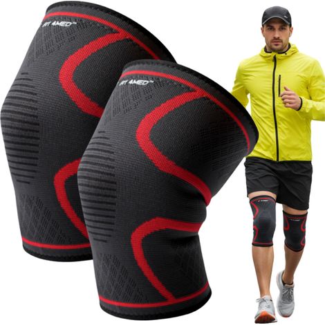 Rodillera de compresión para correr, ciclismo, universal, XL, 2 unidades. (1/5)