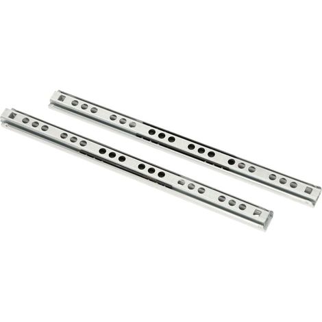 Satz mit 2 kugelgelagerten Schubladenschienen, 215 mm/17 mm, Teilauszug, Gleitfunktion