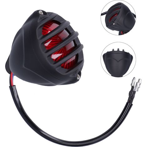 Feu arrière de freinage à LED, fixation sur plaque d'immatriculation, universel pour la personnalisation de motos rétro, 12 V (1/5)