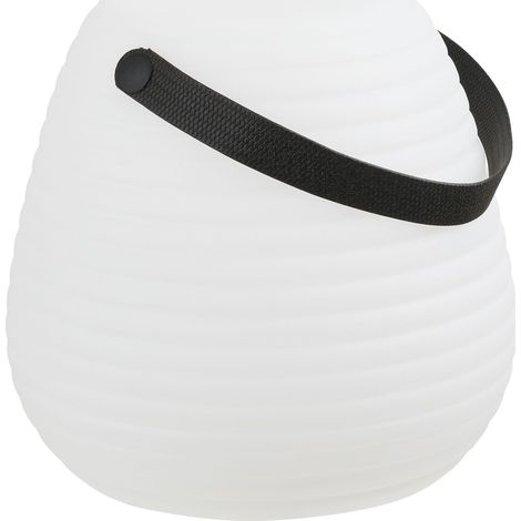 Lampada LED RGB ricaricabile Derry in PE bianco ø21 cm — versione grande