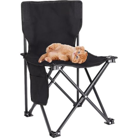 Campingstuhl, zusammenklappbarer Campingstuhl aus Oxford-Stoff, 200 kg Tragkraft, rostfrei, ergonomisches Sitzen, tragbar für Picknick, Grillen, Reisen (1/5)