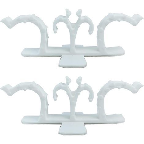 4 Pièces Enrouleur de Fil pour Appareils de Cuisine, Organiseur Cordon pour Appareils, Emballeur de Cordon Autocollant pour Mixeurs Cafetière, Autocuiseur, Friteuse à Air -Blanc (1/5)