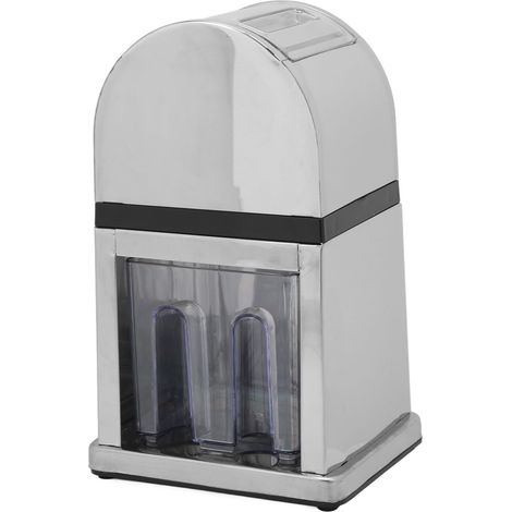 Broyeur à glace manuel à manivelle, machine à glace pilée sans effort avec couvercle transparent pour la maison, le bar ou le restaurant (1/5)