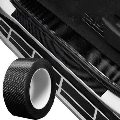 Film de Protection Universel pour Seuil de Porte de Voiture 5M Autocollant Fibre de Carbone Protecteur de pare-chocs Protection Seuil Porte de Voiture Protecteurs de Jante (5cm x 5m)-RAPANDA (1/4)