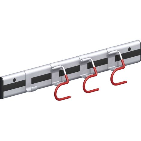 alfer Gerätehalter Typ 12 mit coaxisÂ®-Profil 100 cm breit Wandhalter Halter