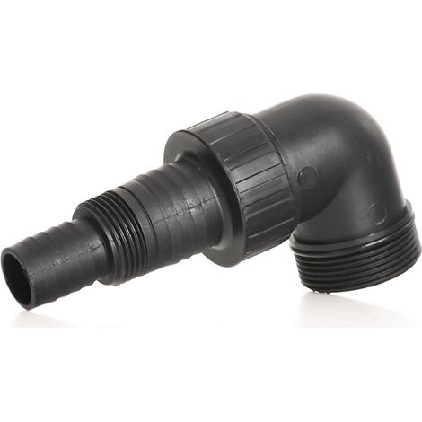 Raccord coudé en plastique pour pompe 1", 1-1/4", 1-1/2" (100)