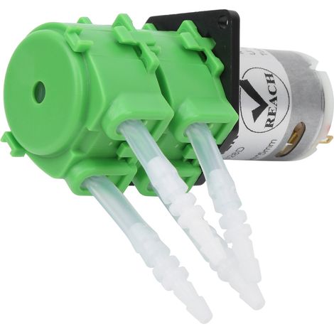 Pompe péristaltique plate à double tête, dosage liquide pour aquarium et circulation d'eau, 3x5DC 12V (1/5)