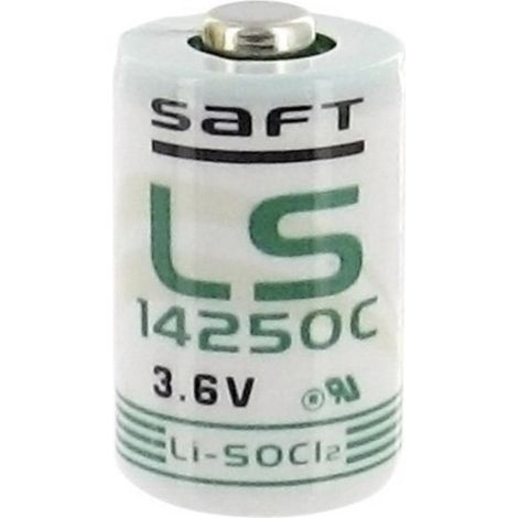 .Pile au lithium Saft 1/2 LR6 3,6V 1200mAh AA-LS 14250 Made in France.
.
.
.
.
.