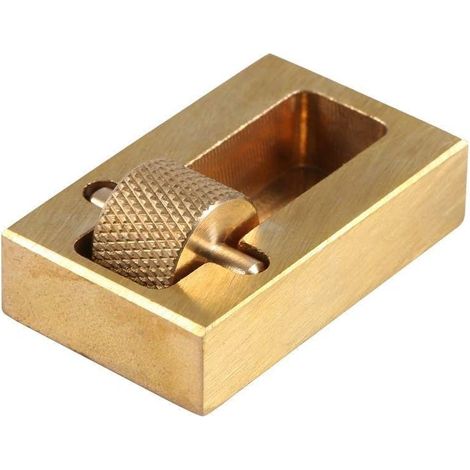 Artisanat du cuir faisant le paquet de peinture à l'huile de bord en cuir de rouleau avec 2 outils de bord en cuir de rouleau en laiton