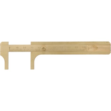 1 Pied à coulisse en laiton, mesure interne externe profondeur, outil bijouterie bracelet (1/5)