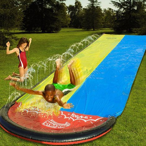 Toboggan Aquatique Enfant PVC Gonflable pour Jeux d'Eau Été-AUTRES (1/4)