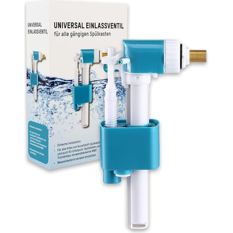 Robinet de remplissage universel G3/8" en laiton Robinet flotteur pour réservoir de chasse d'eau WC (1/5)