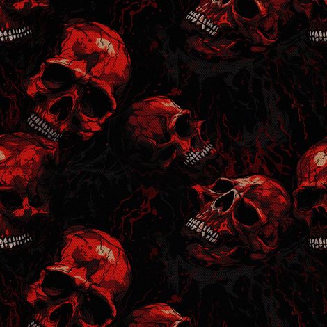 Tela decorativa para exteriores Oxford - Motivo de calavera I DX4902 (1/5)