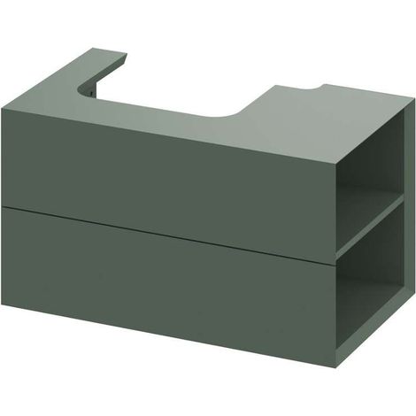 Ravak Lite - Mobile lavabo 80x45x43 cm, 2 cassetti, Grey Green X000001888 (1/5)