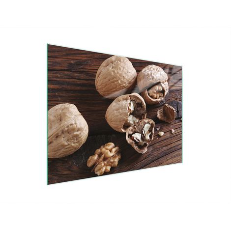 Schneidebrett aus Glas, 30 x 22 cm, Walnuss (1/5)