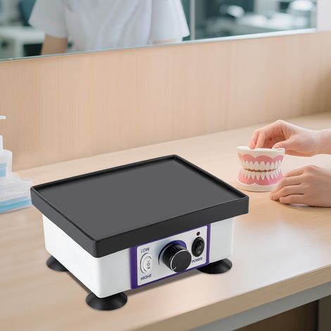 Square Dentalrüttler Gipsrüttler Rüttler Vibrator Dental Lab Oszillator 120W DE
