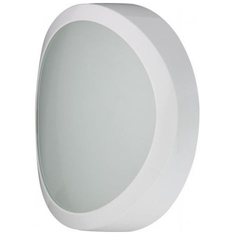 Hublot extérieur LED 21W design polycarbonate blanc Ø 350mm 4000K 2000lm 230V IK10 IP55 SEXTAN EBENOID 971718