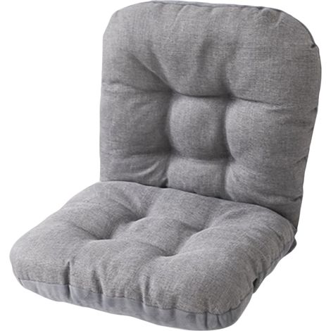 Coussin Anti-Dérapant Pour Fauteuil Bascule - Velours - Haut Dossier - Pour Bureau Maison Cuisine Voiture - Gris Clair - 17,7 x 15 x 16,5 cm - 1 Pièce (1/5)